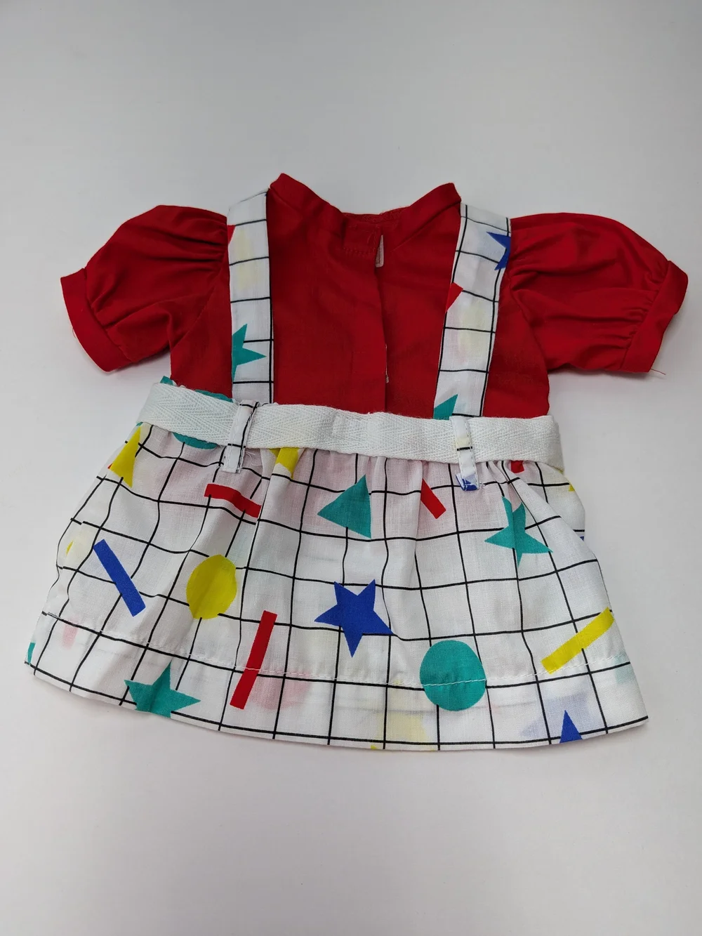 Cabbage Patch Kids Doll Overall Dress W/ Original Puff Sleeve Shirt 402-8 OK